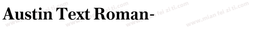 Austin Text Roman字体转换